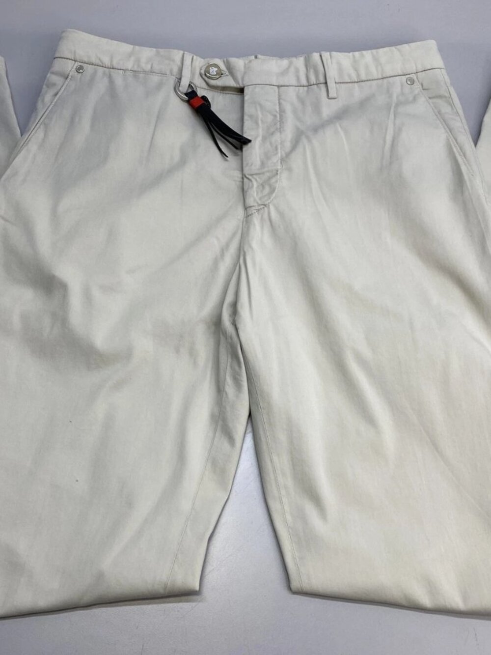 Marco Pescarolo Beige Cotton Silk Dress Pants US 38